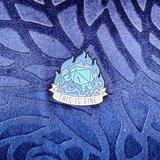Blue Dice Enamel Pins - The Wandering Satchel