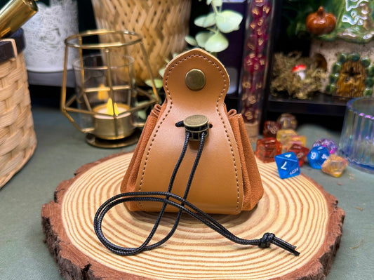 Dice Drawstring Bag with Rolling Tray - The Wandering Satchel