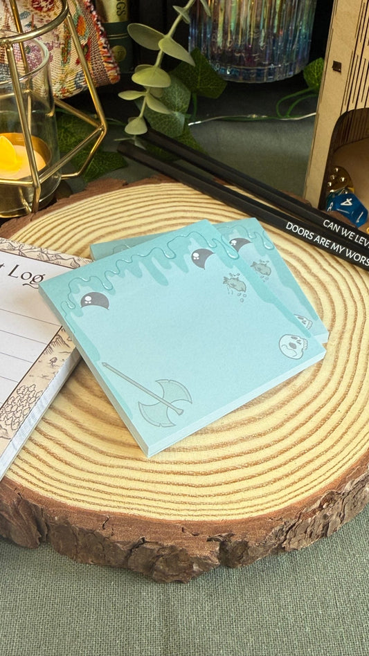 Gelatinous Cube Sticky Notes - The Wandering Satchel