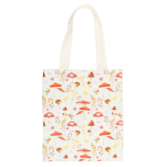 Mushroom Print Cotton Tote Bag - The Wandering Satchel