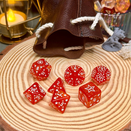 Starry Night 7 Piece Poly Dice Set - The Wandering Satchel