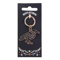 Folk Raven Halloween Keyring
