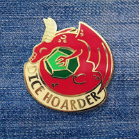 Ruby Covets Emeralds | Dice Hoarder Dragon Hard Enamel Pin (Limited Edition)