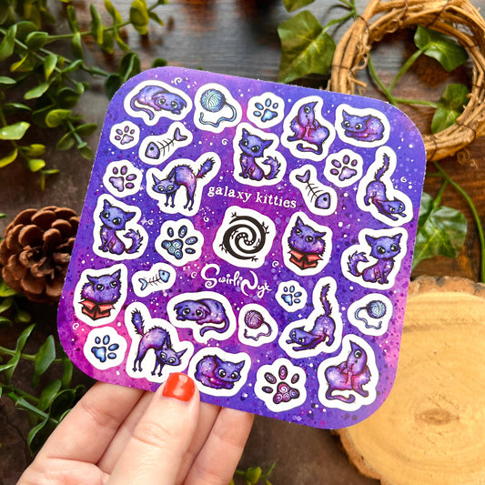 Kitties Galaxy Sticker Sheet