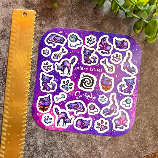 Kitties Galaxy Sticker Sheet