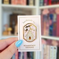 Dragons and Castle Enamel Pin