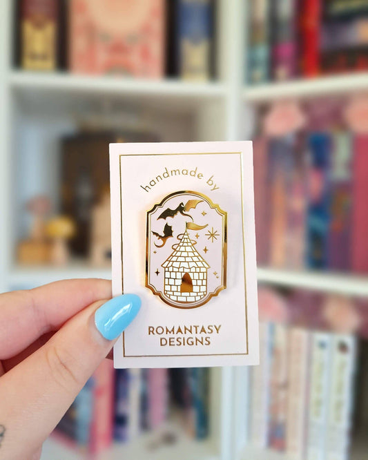 Dragons and Castle Enamel Pin
