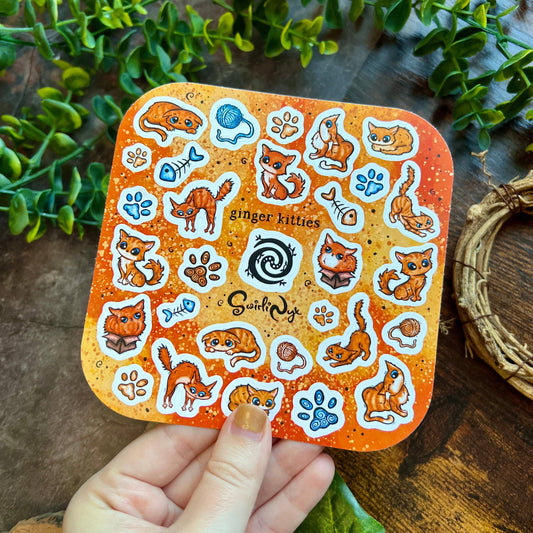 Kitties Ginger Sticker Sheet