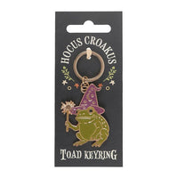 Hocus Croakus Magic Toad Halloween Keyring