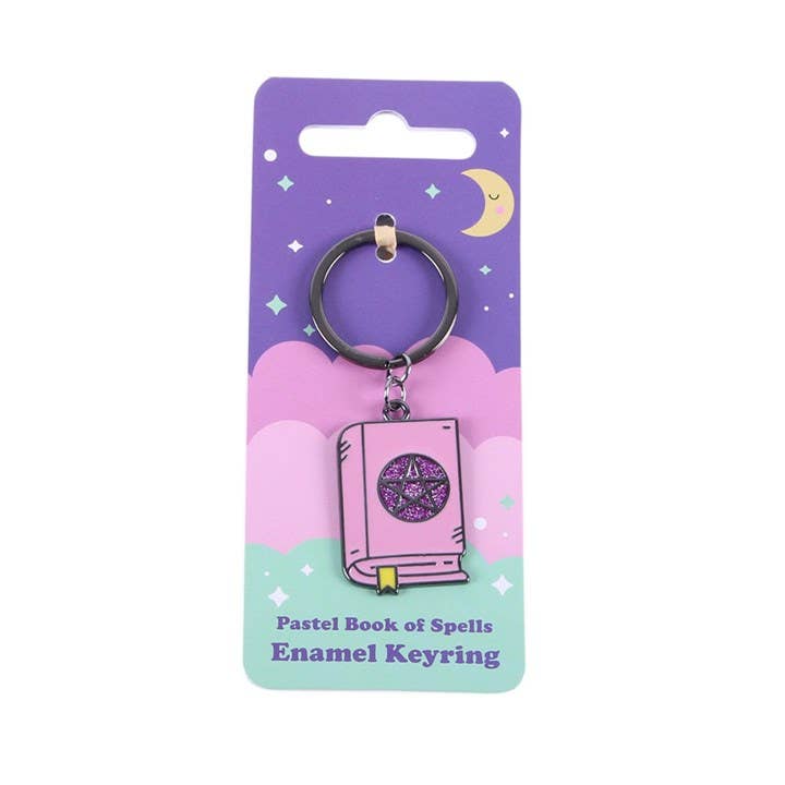 Pastel Goth Book of Spells Keyring