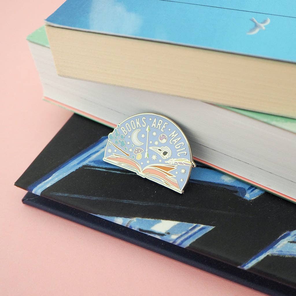 Books are Magic Enamel Pin