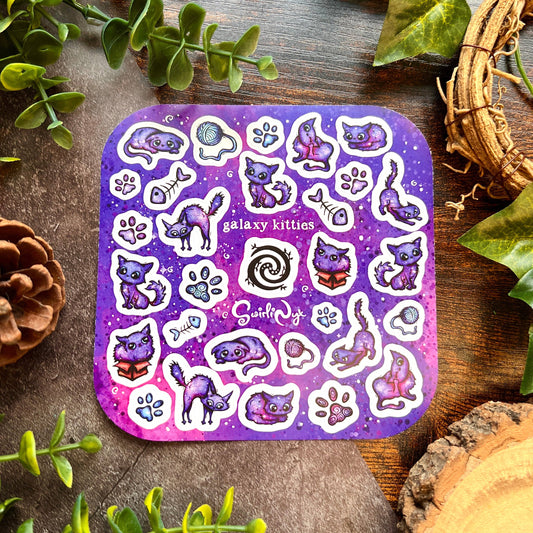 Kitties Galaxy Sticker Sheet