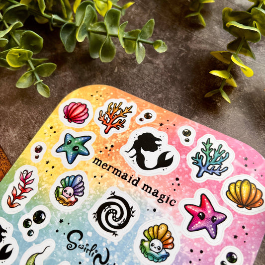 Mermaid Magic Rainbow Sticker Sheet