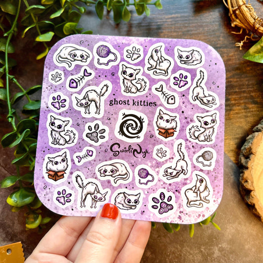 Kitties Ghost Sticker Sheet