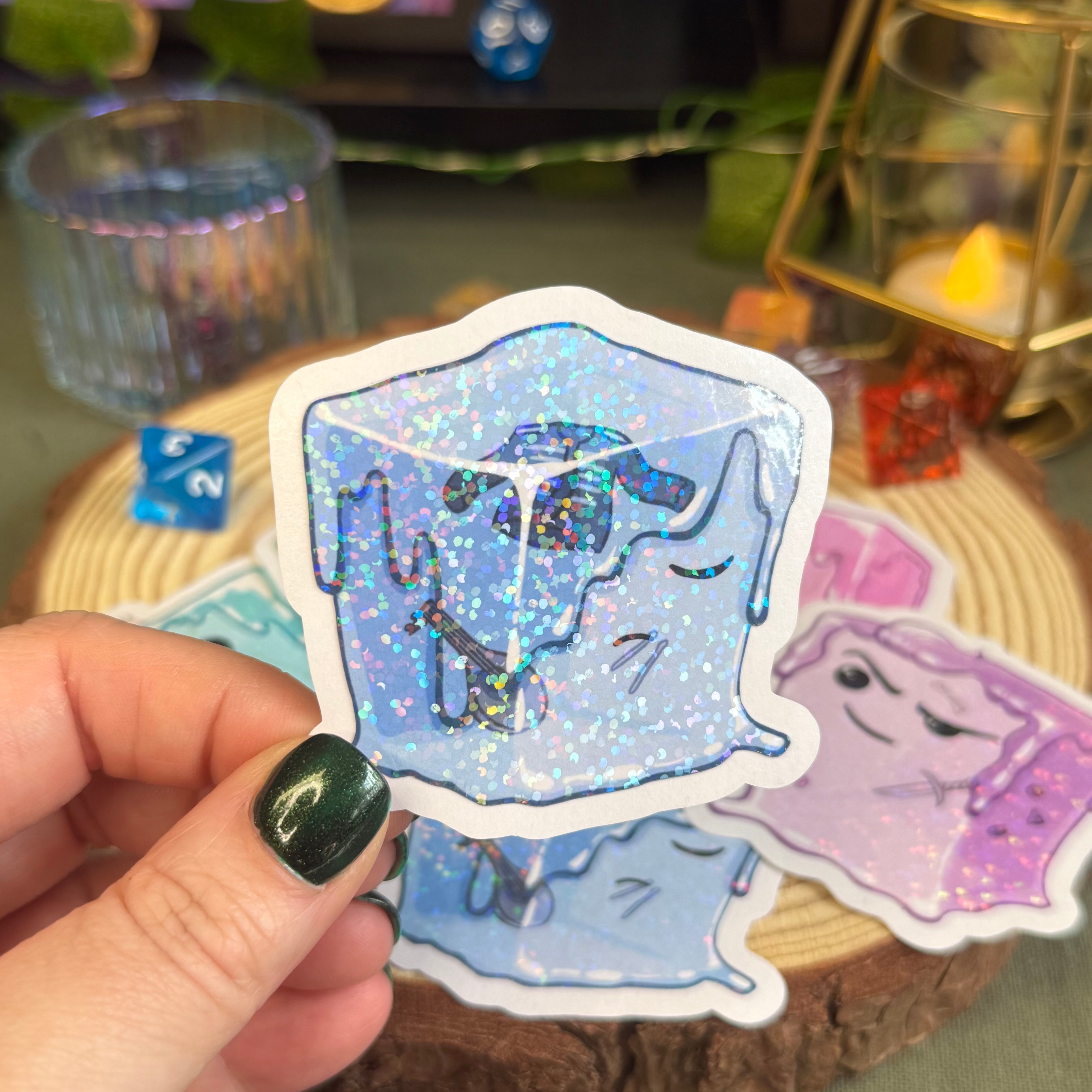 Glatinous Cube Stickers