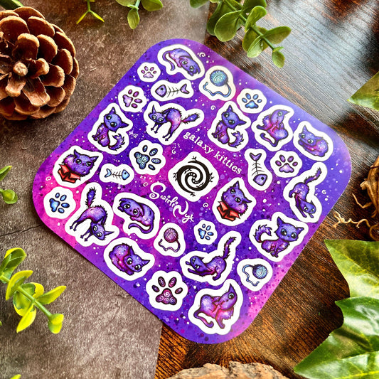 Kitties Galaxy Sticker Sheet