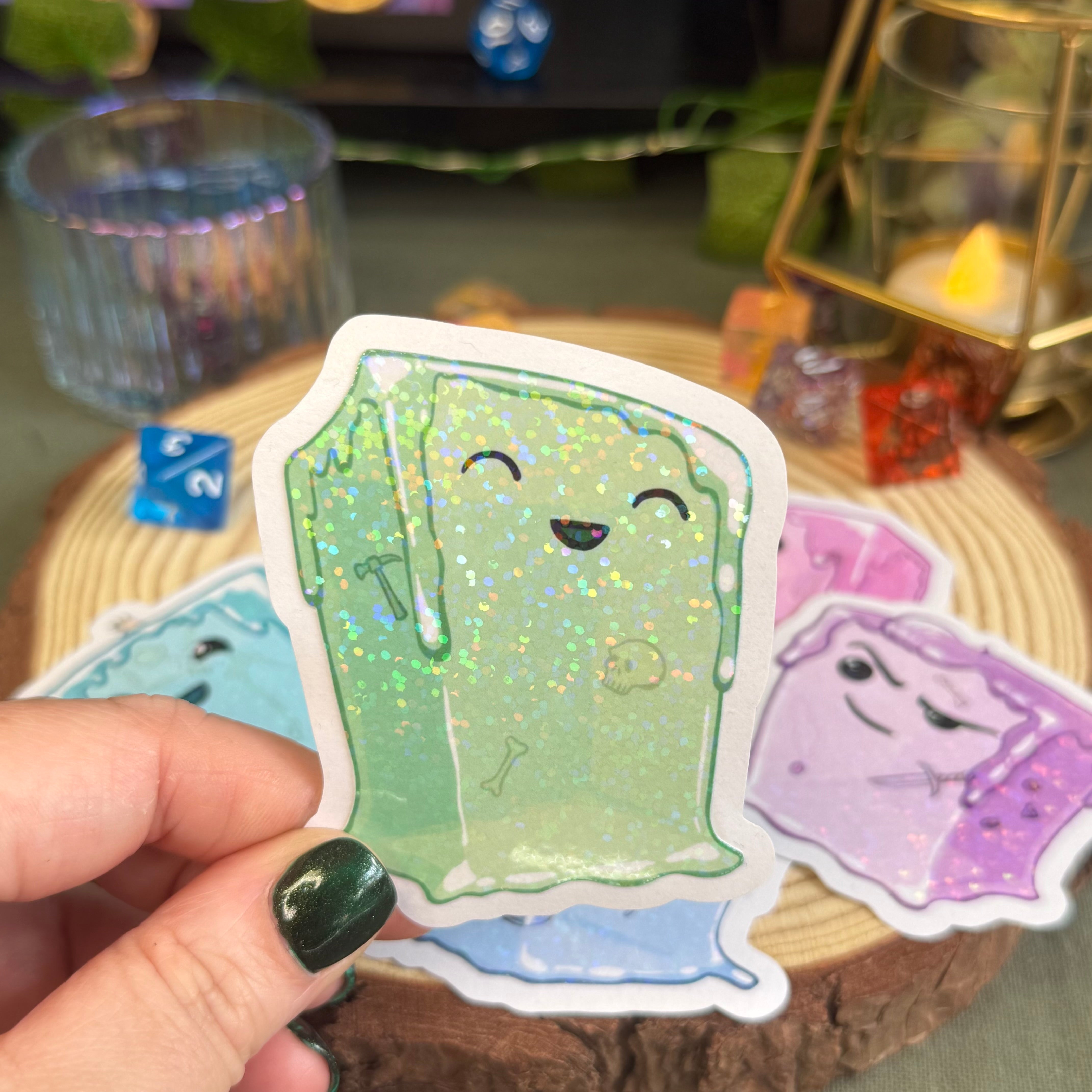 Glatinous Cube Stickers