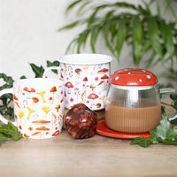 Mushroom Print Enamel Style Mug