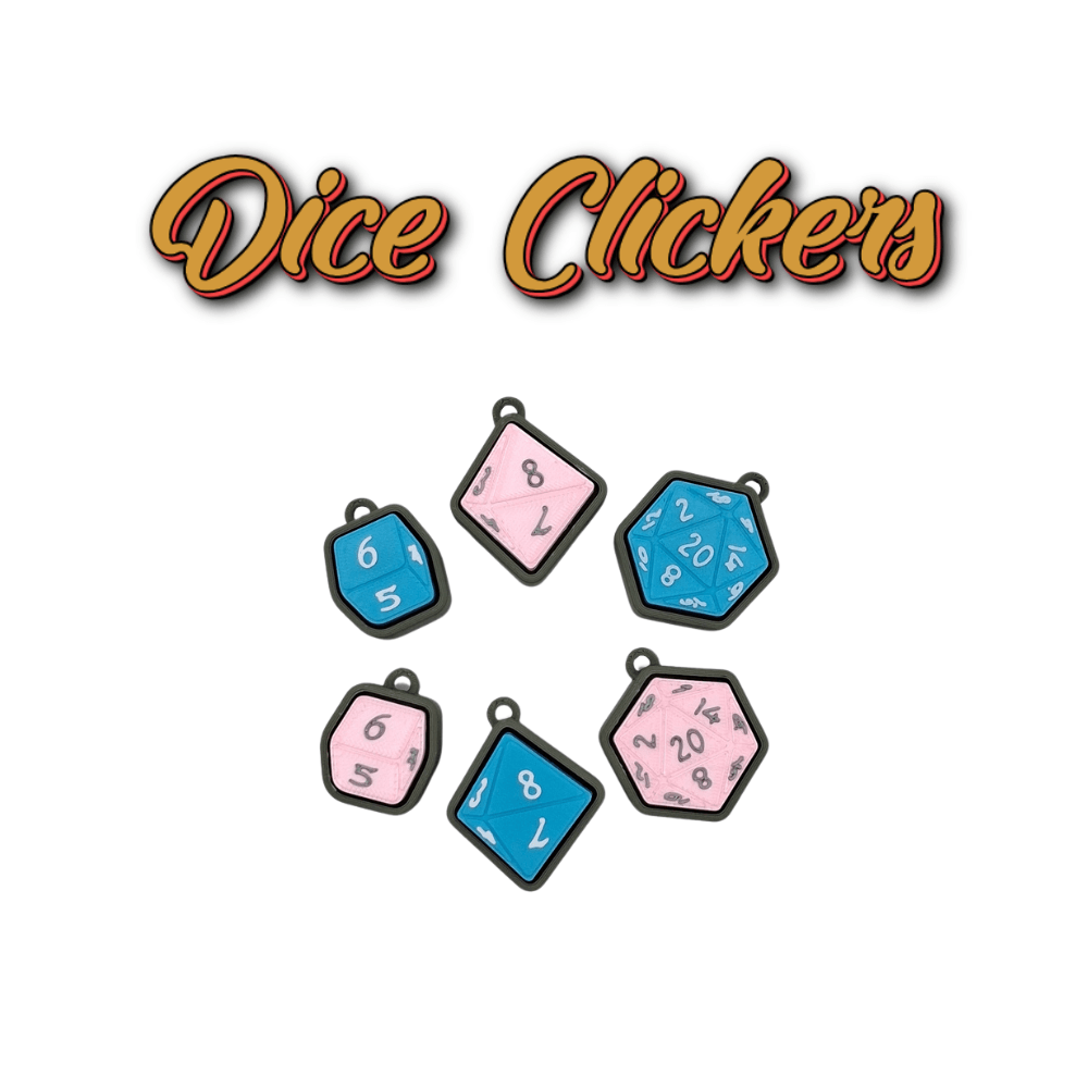 D20 Dice Clickers: Quiet Click