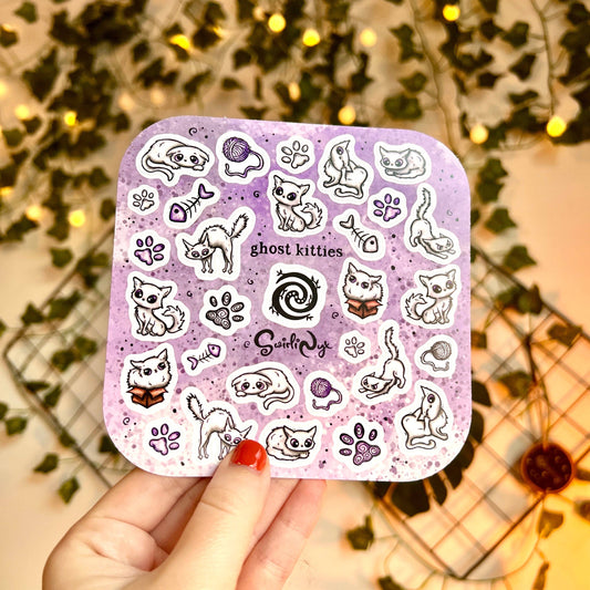 Kitties Ghost Sticker Sheet