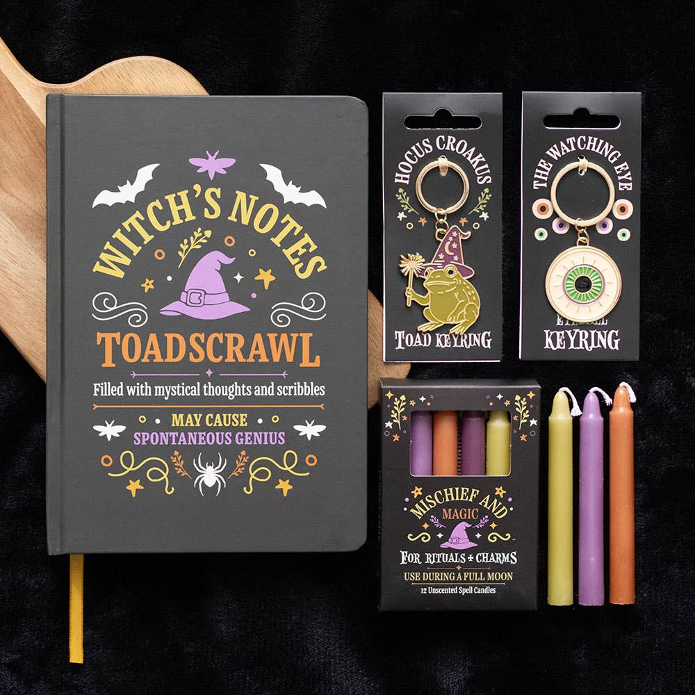 Hocus Croakus Magic Toad Halloween Keyring