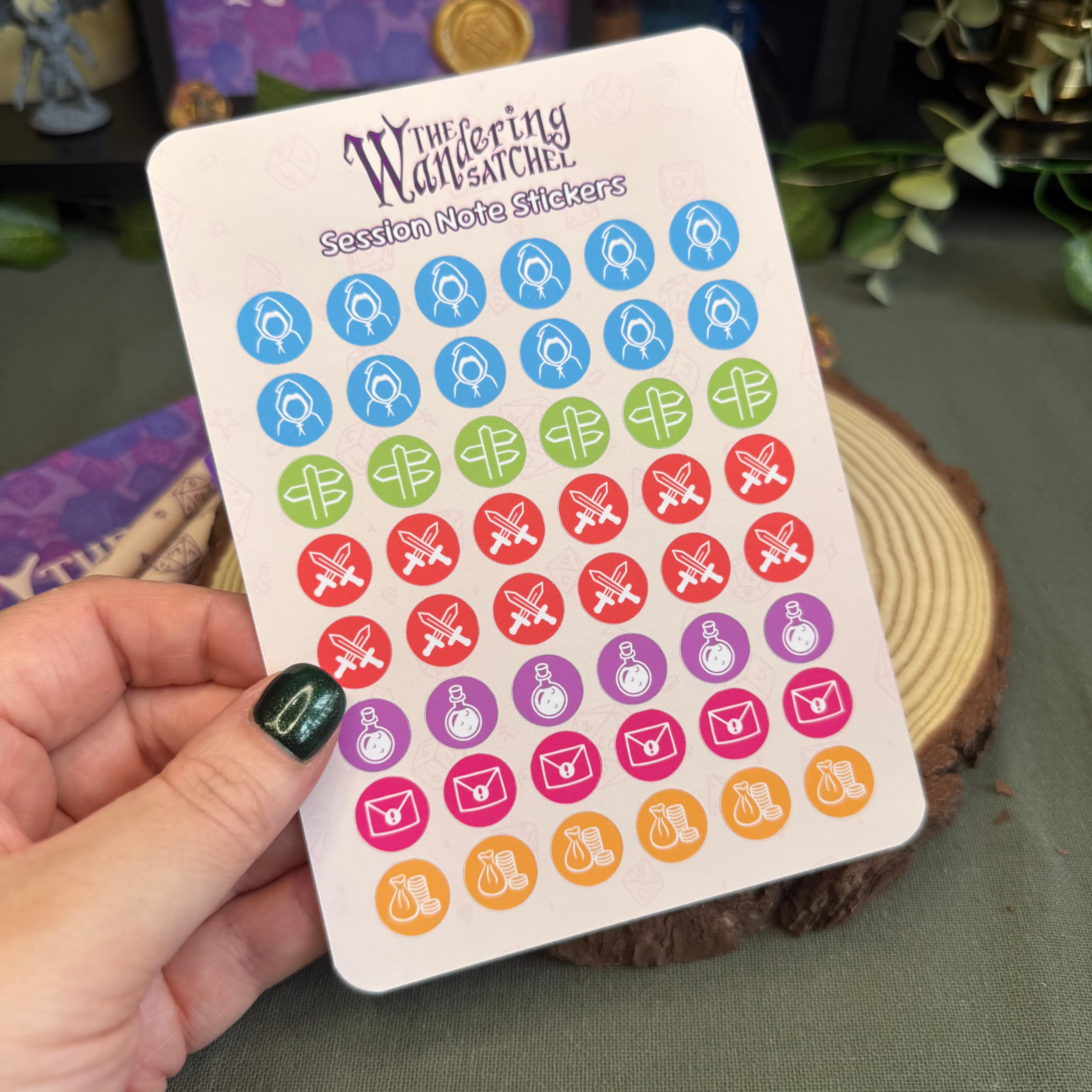 Session Note Sticker Sheet