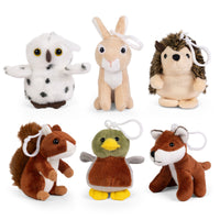 Wildlife Animal Plush Keyring