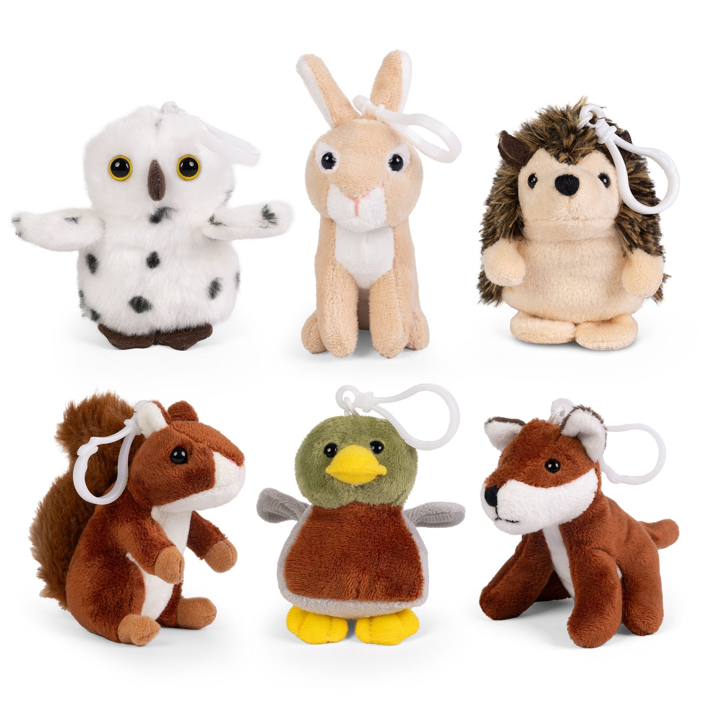 Wildlife Animal Plush Keyring