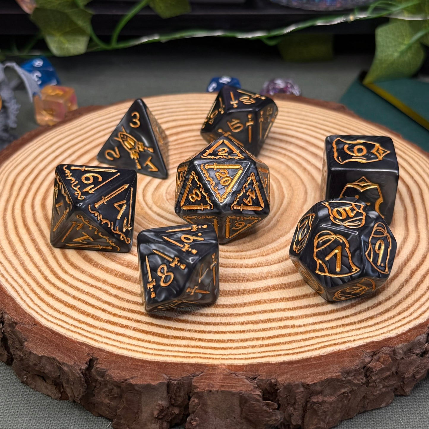 Giant Paladin Dice 7 Piece Acrylic Poly Dice Set