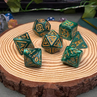 Giant Paladin Dice 7 Piece Acrylic Poly Dice Set