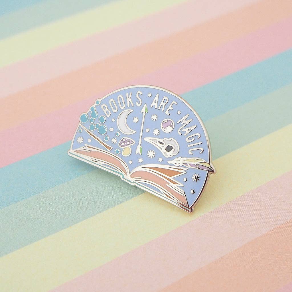 Books are Magic Enamel Pin