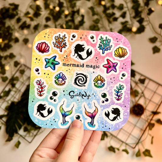 Mermaid Magic Rainbow Sticker Sheet