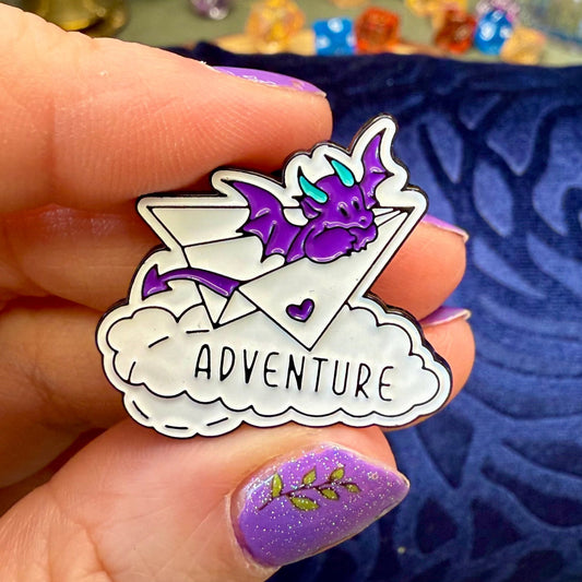Adventure Dragon Enamel Pin - The Wandering Satchel
