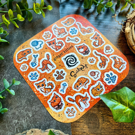 Kitties Ginger Sticker Sheet