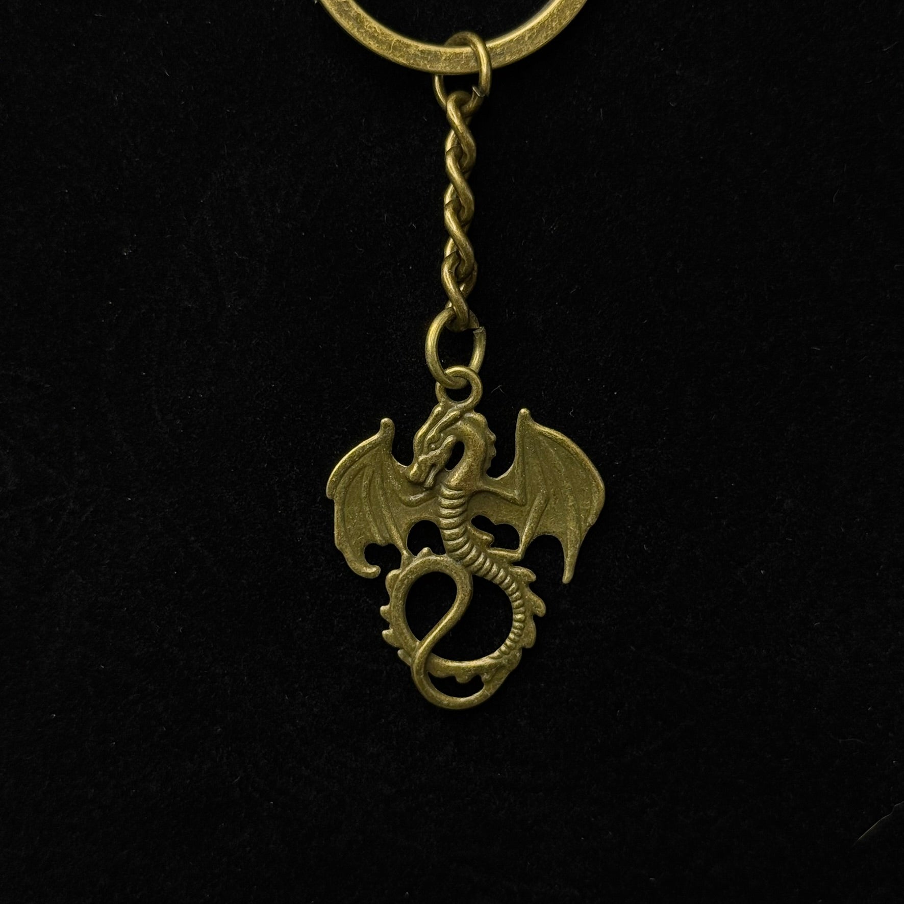 Mini Metal Dragon Keychain