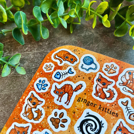 Kitties Ginger Sticker Sheet