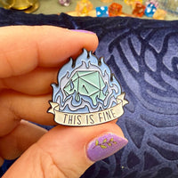 Blue Dice Enamel Pins - The Wandering Satchel