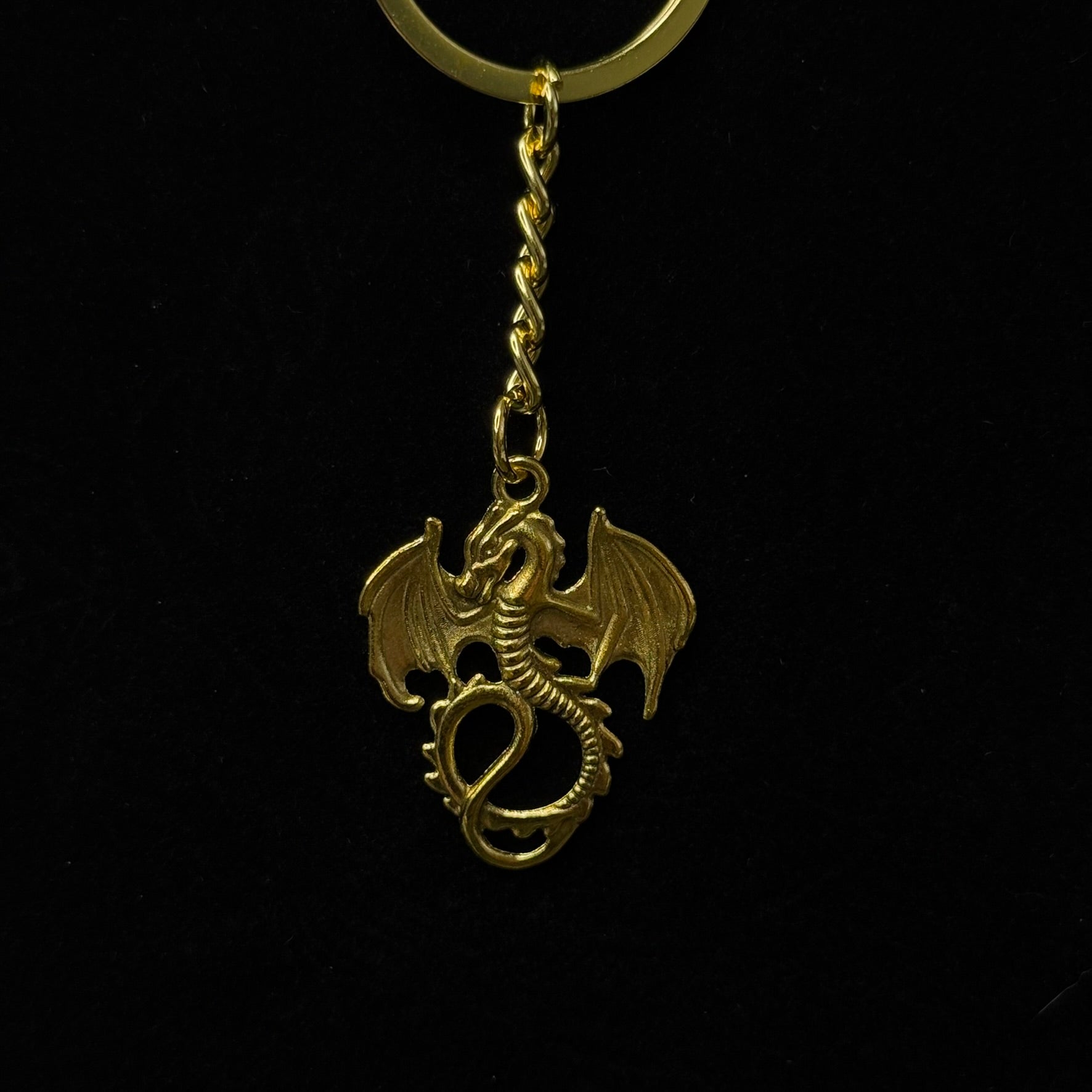 Mini Metal Dragon Keychain