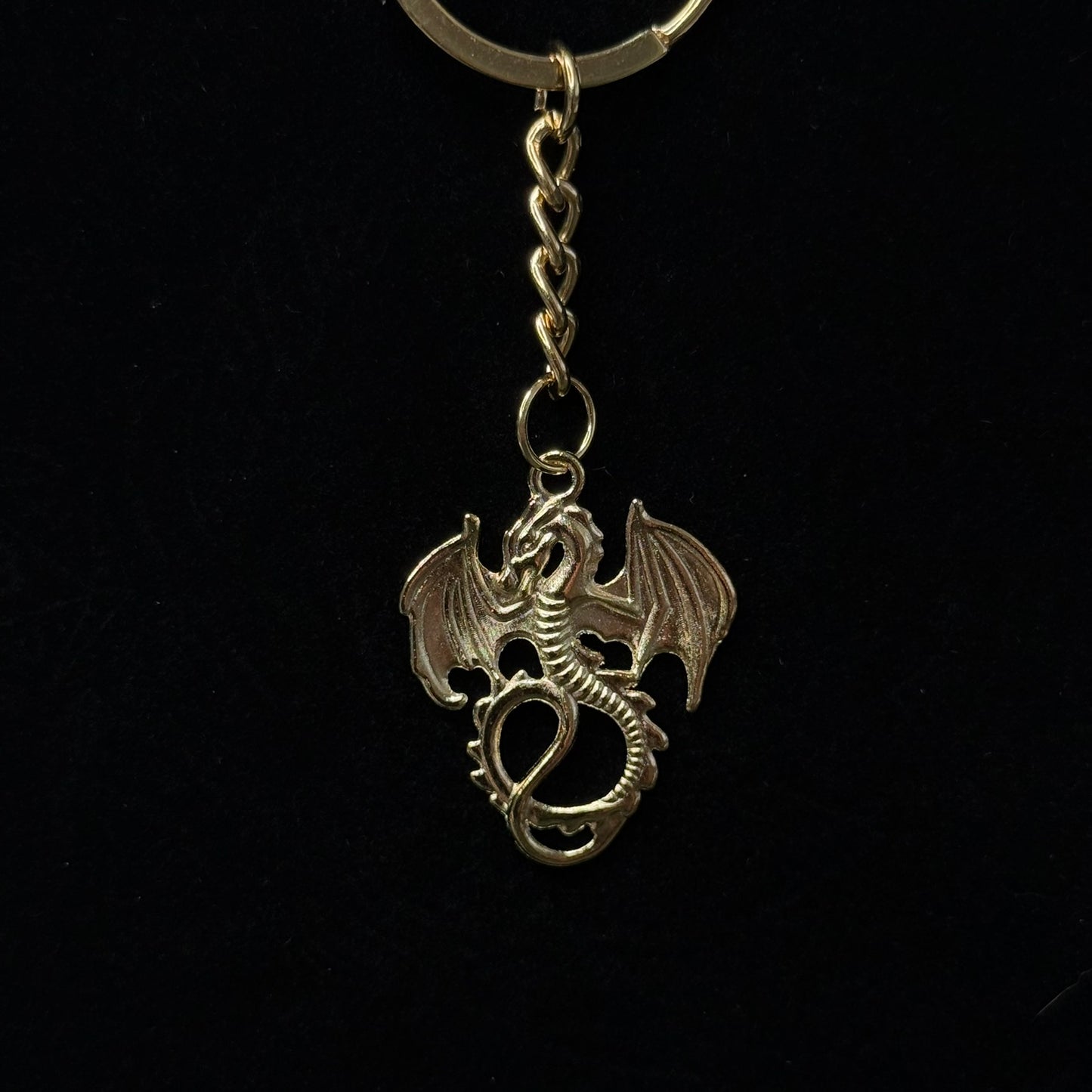Mini Metal Dragon Keychain