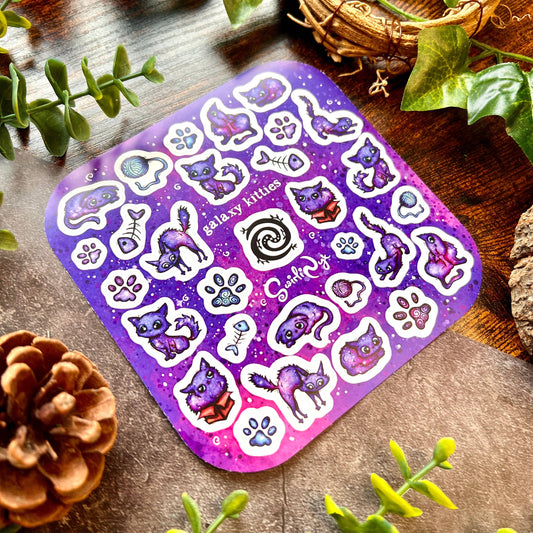 Kitties Galaxy Sticker Sheet