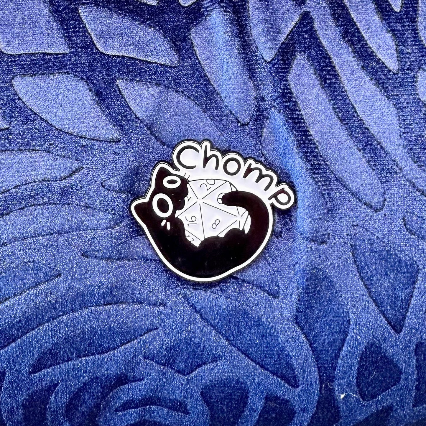 Cute Black Dice Cat Enamel Pins - The Wandering Satchel