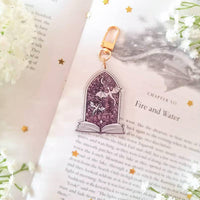 Stained-Glass Style Dragon Window Acrylic Keychain