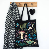Dark Forest Print Polycotton Tote Bag - The Wandering Satchel