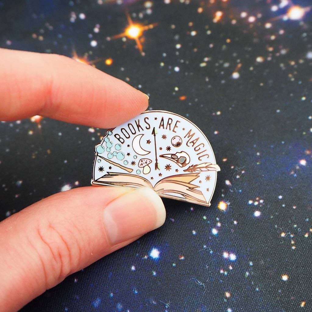 Books are Magic Enamel Pin