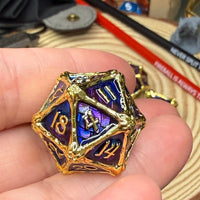 Dragon Bones 7 Piece Metal Poly Dice Set - The Wandering Satchel