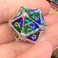 Dragon Bones 7 Piece Metal Poly Dice Set - The Wandering Satchel