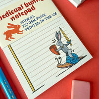 Duelling Bunnies Medieval Notepad - The Wandering Satchel