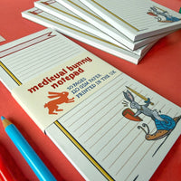 Duelling Bunnies Medieval Notepad - The Wandering Satchel