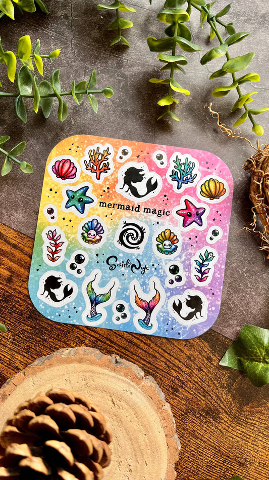 Mermaid Magic Rainbow Sticker Sheet