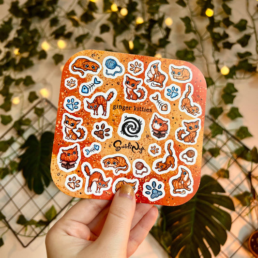 Kitties Ginger Sticker Sheet